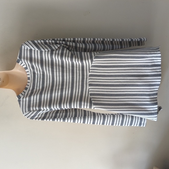 Maeve By Anthropologie Eliza Thermal Striped Babydoll Tunic S - Picture 7 of 15